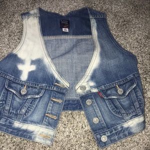 Sleeveless Levi’s Jeans Jean Jacket